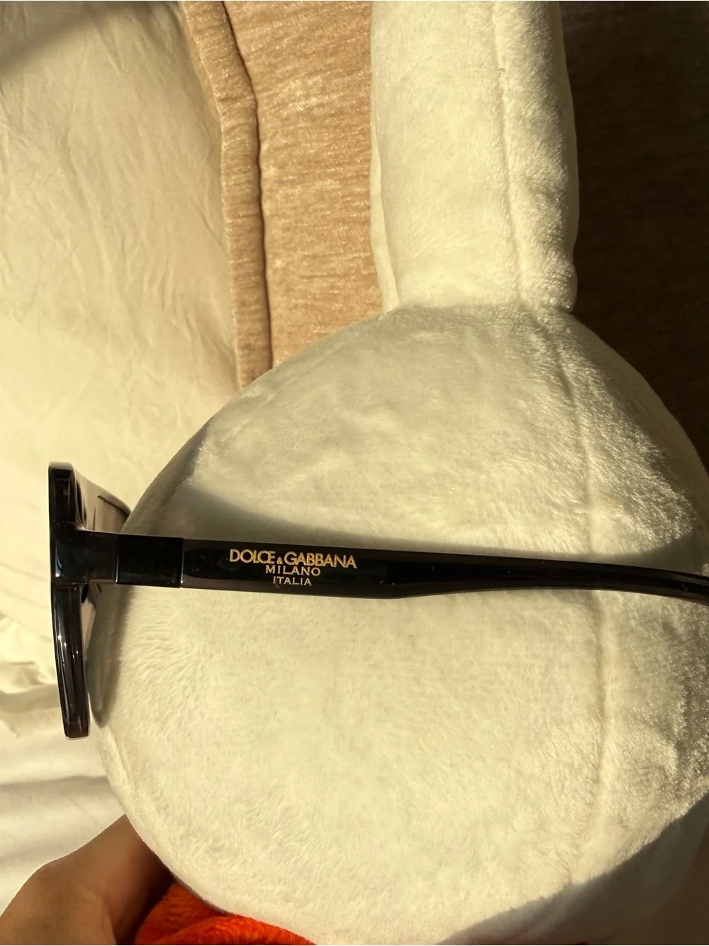 Dolce & Gabbana Black Oversized Square Sunglasses